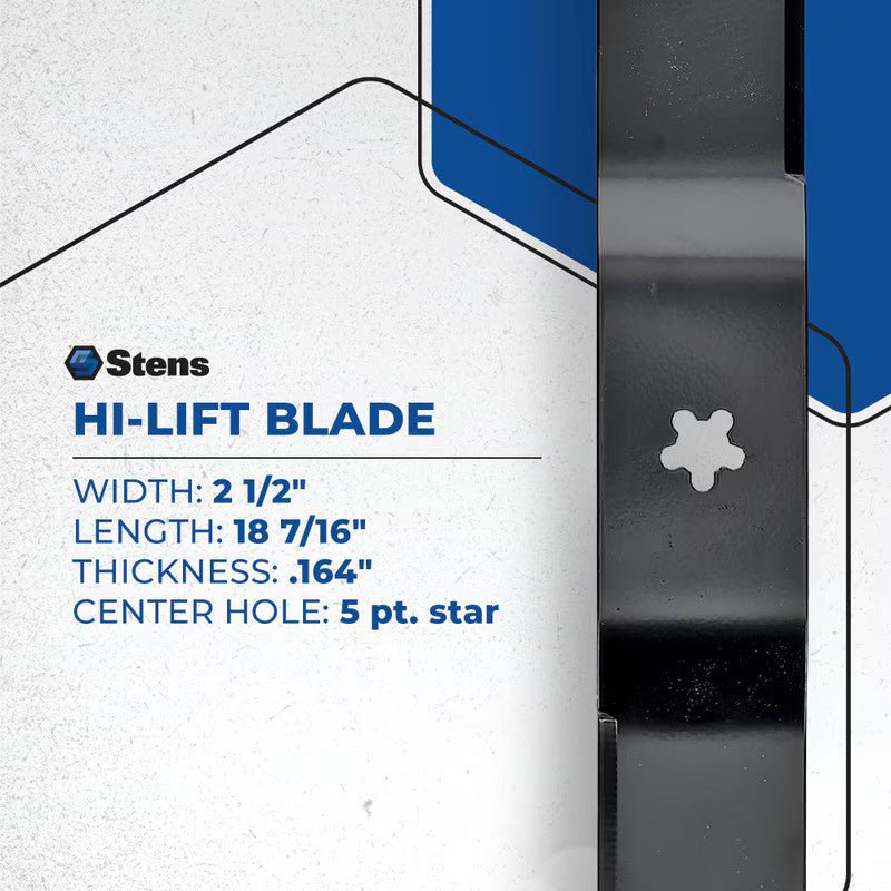 REPLACES HUSQVARNA HI - LIFT BLADE 582760502 96784490100 96768090100 STENS 330 - 903 - OPE Quality Parts