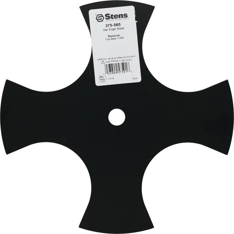 REPLACES TRAIL MATE STAR EDGER BLADE 11250 9IN 5 TYPE STAR 0.090" STENS 375 - 585 - OPE Quality Parts