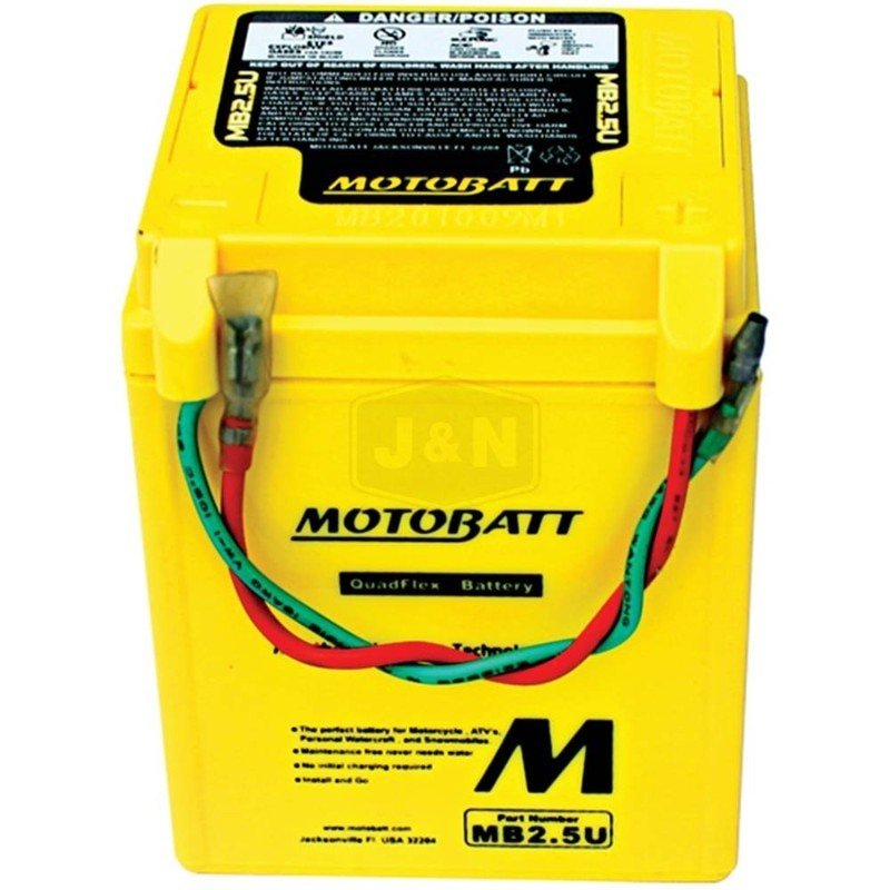 MOTOBATT BATTERY REPLACES HONDA MB2.5U FOR MOTORCYCLE CAPACITY STENS MB2.5U - OPE Quality Parts