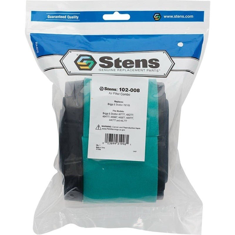 12PC REPLACES BRIGGS AND STRATTON AIR FILTER COMBO UNIVERSAL STENS 102 - 008 - 12 - OPE Quality Parts