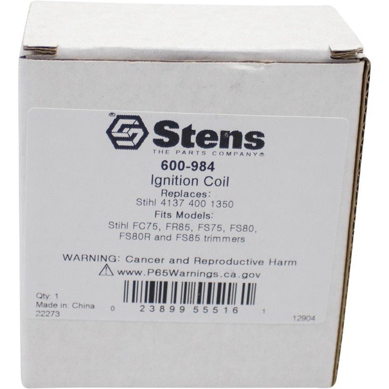 REPLACES STIHL IGNITION COIL 4137 400 1350 FITS FS75 41374001350 STENS 600 - 984 - OPE Quality Parts