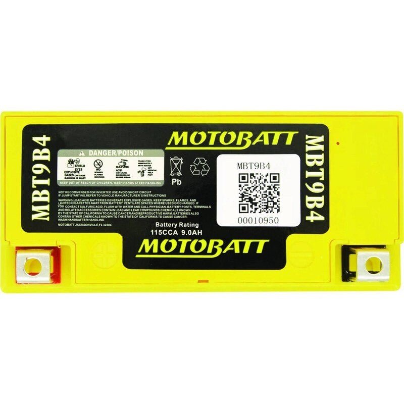MOTOBATT BATTERY MBT9B4 YAMAHA 5FL - 82100 - 00 - 00 UNIVERSAL CAPACITY STENS MBT9B4 - OPE Quality Parts