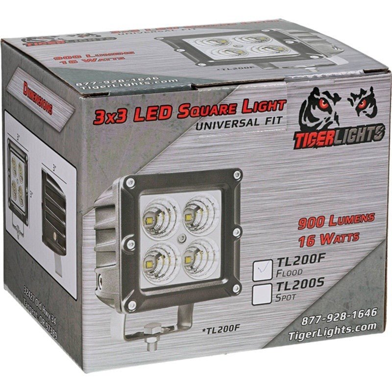 TIGER LIGHTS REPLACES TIGER LIGHTS LED FLOOD LIGHT 3IN SQUARE 3" STENS TL200F - OPE Quality Parts