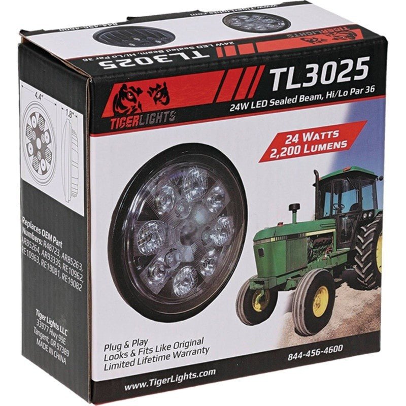 TIGER LIGHTS REPLACES JOHN DEERE LED SEALED LIGHT AR93335 FOR FITS STENS TL3025 - OPE Quality Parts