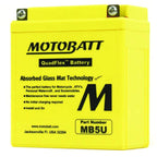 MOTOBATT BATTERY MB5U HONDA 31500 - GB5 - 681 UNIVERSAL CAPACITY 12V STENS MB5U - OPE Quality Parts