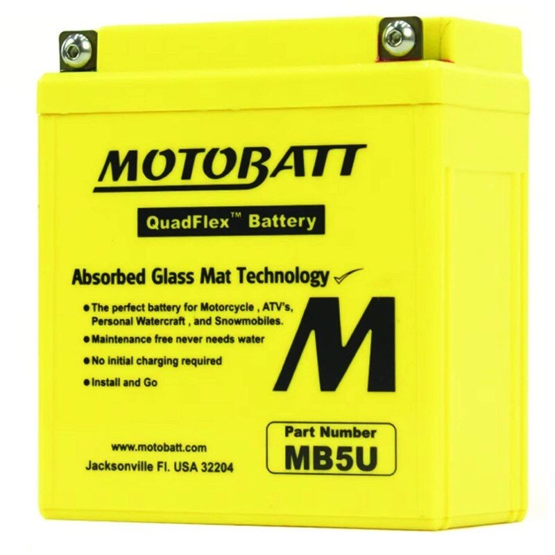 MOTOBATT BATTERY MB5U HONDA 31500 - GB5 - 681 UNIVERSAL CAPACITY 12V STENS MB5U - OPE Quality Parts