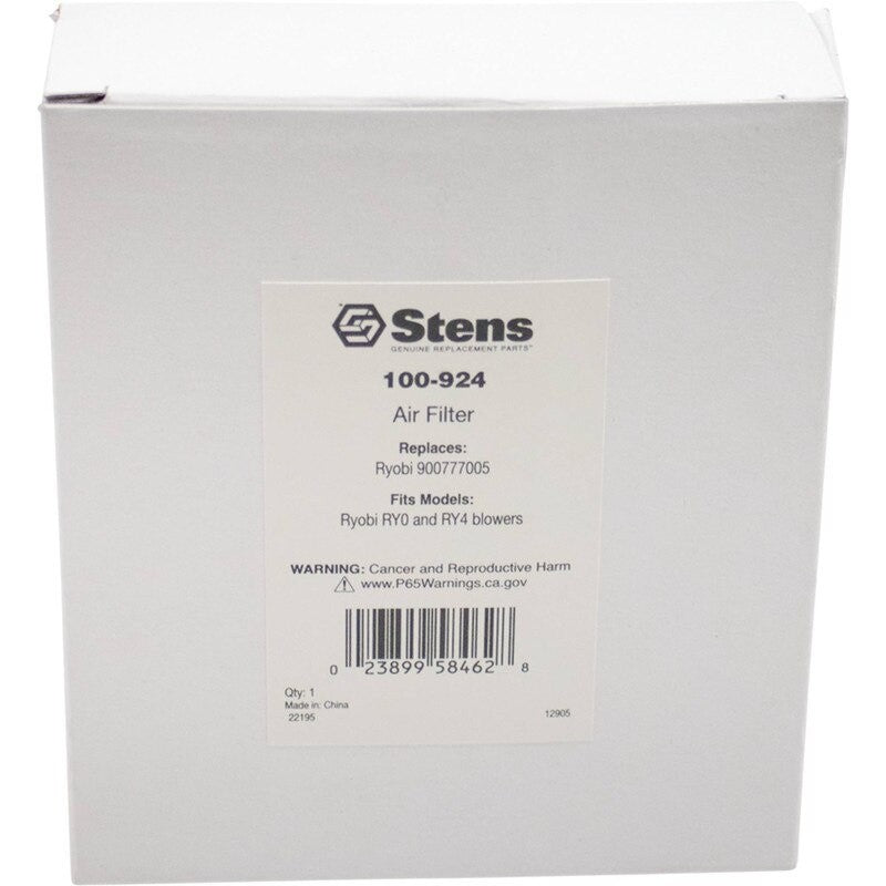 REPLACES RYOBI AIR FILTER 900777005 FITS RY0 RY4 BLOWERS 3 1 2" 4" STENS 100 - 924 - OPE Quality Parts