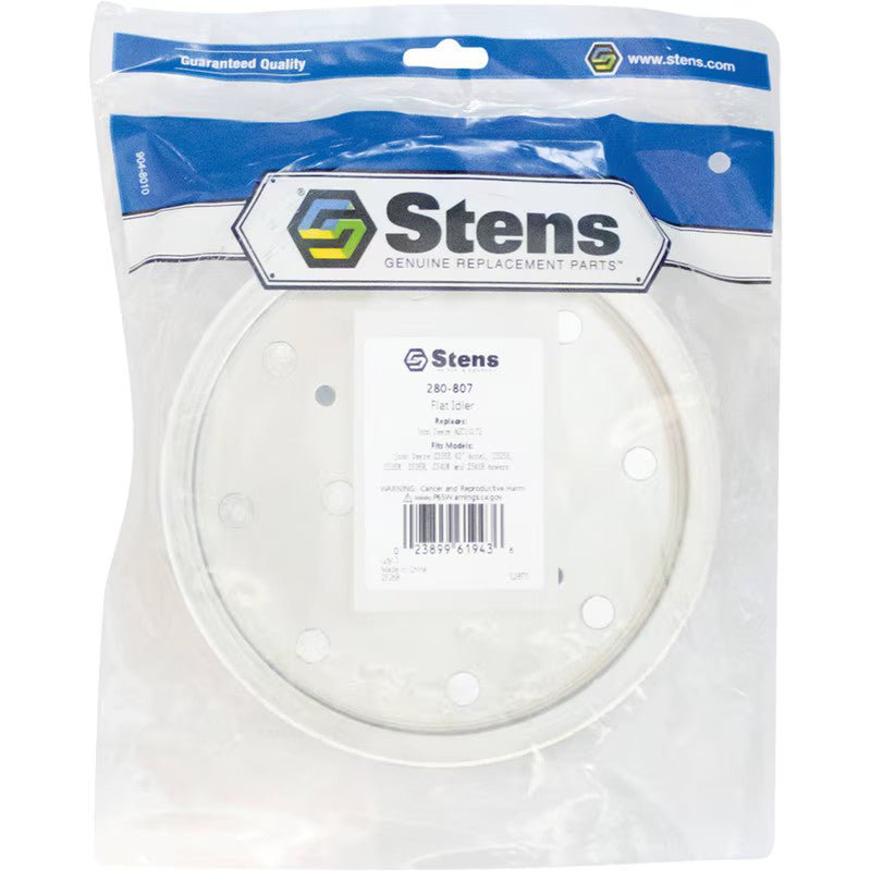 REPLACES JOHN DEERE FLAT IDLER AUC10172 FITS Z335E 42" ACCEL 16" STENS 280 - 807 - OPE Quality Parts
