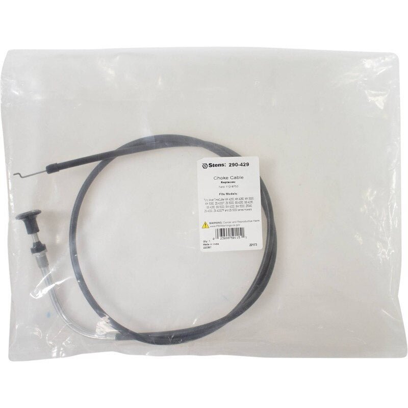 REPLACES TORO CHOKE CABLE 112 - 9753 TIMECUTTER MX FITS 4250 4260 STENS 290 - 429 - OPE Quality Parts