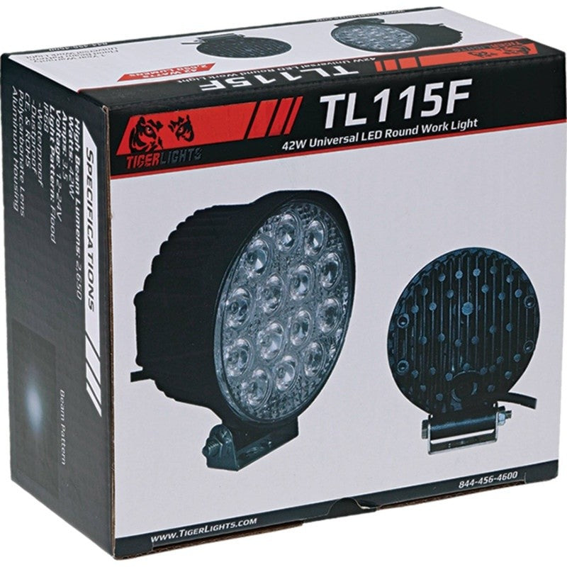 TIGER LIGHTS REPLACES TIGER LIGHTS LED WORK LIGHT ROUND FLOOD 12V STENS TL115F
