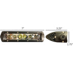 TIGER LIGHTS REPLACES TIGER LIGHTS LED LIGHT BAR 7" SPOT FLOOD 3 1 STENS TL6SRC