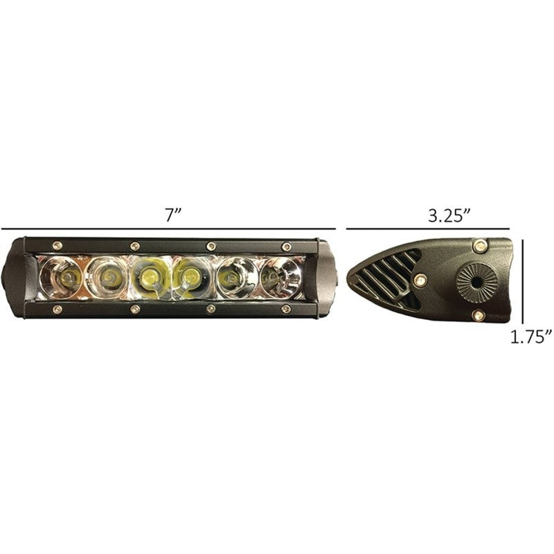 TIGER LIGHTS REPLACES TIGER LIGHTS LED LIGHT BAR 7" SPOT FLOOD 3 1 STENS TL6SRC