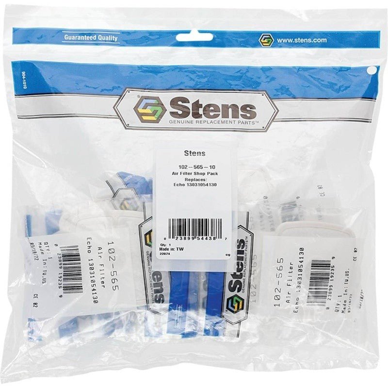 10PC REPLACES ECHO AIR FILTER A226001410 FOR OLDER TRIMMERS STENS 102 - 565 - 10 - OPE Quality Parts