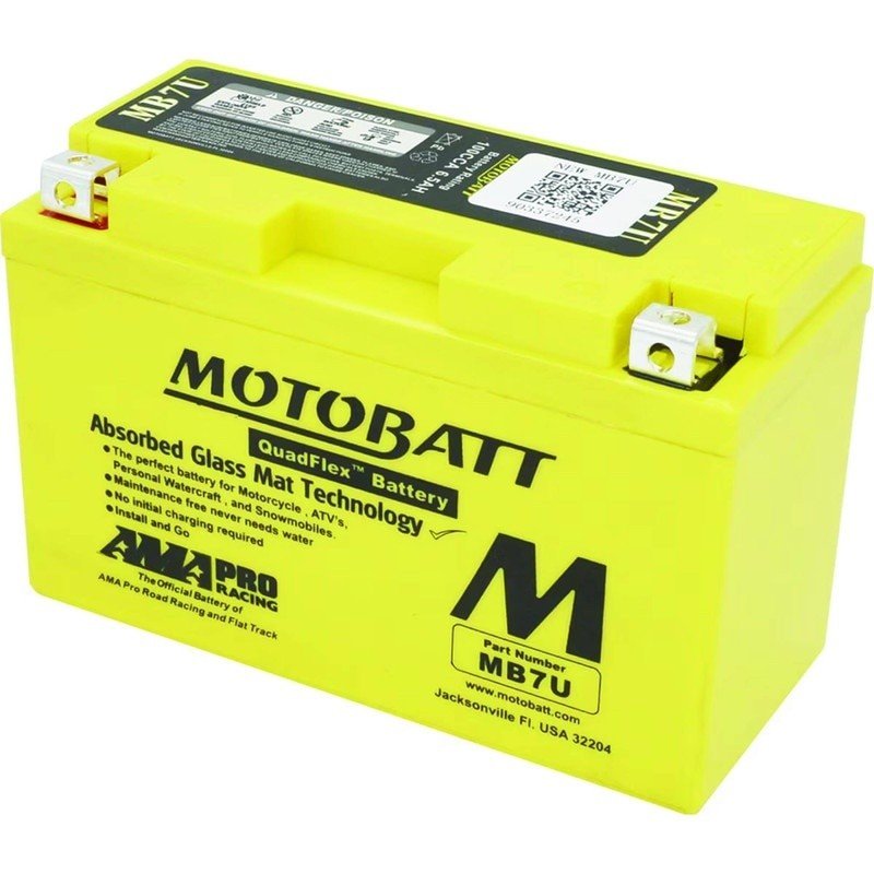 MOTOBATT BATTERY MB7U YAMAHA 4GY - 82100 - 00 - 00 UNIVERSAL CAPACITY STENS MB7U - OPE Quality Parts