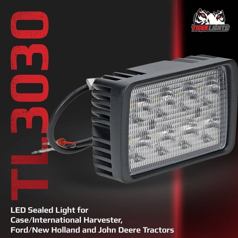 TIGER LIGHTS REPLACES CASEIH LED TRACTOR LIGHT AT226338 JOHN DEERE STENS TL3030 - OPE Quality Parts