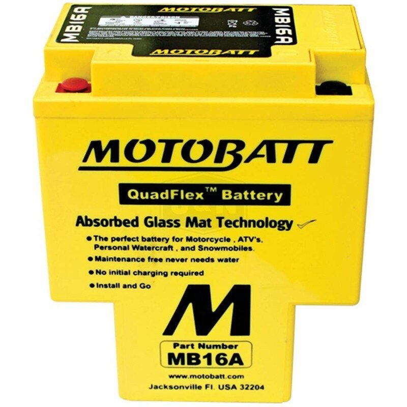 MOTOBATT BATTERY MB16A 31500 - ME9 - 611 HONDA FOR CAPACITY (10HR) STENS MB16A - OPE Quality Parts