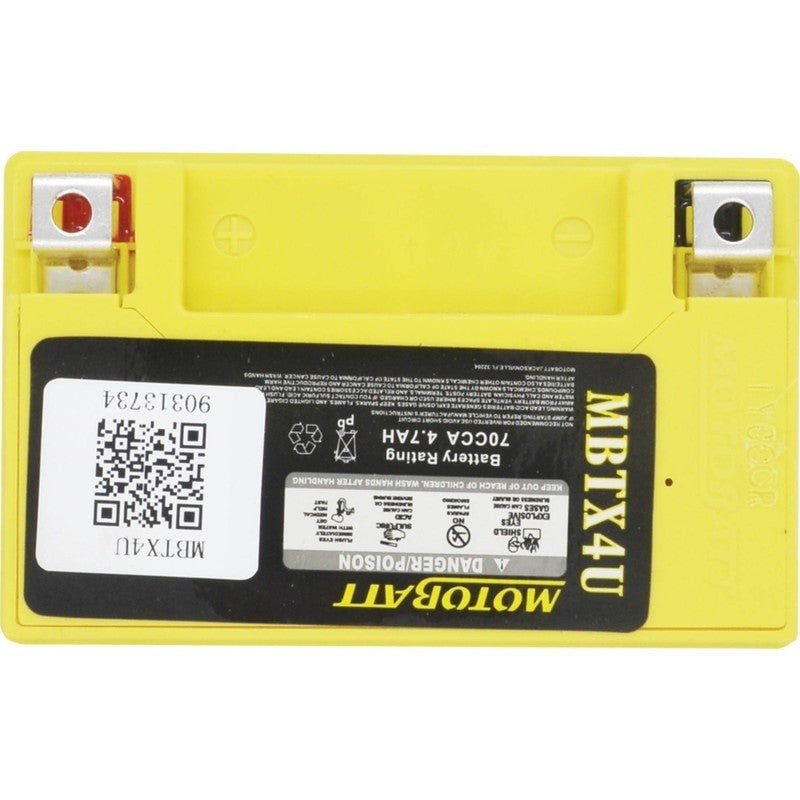 MOTOBATT BATTERY 00G03301401 3301 - 145 VESPA 234390 MBTX4U UNIVERSAL STENS MBTX4U - OPE Quality Parts