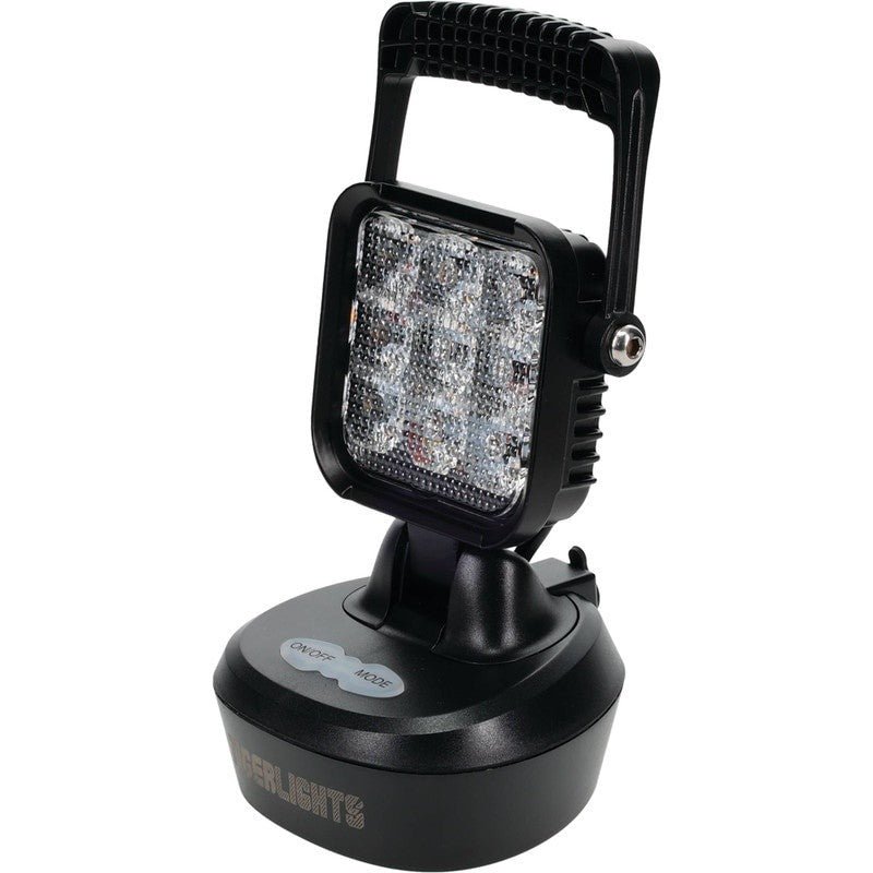 TIGER LIGHTS RECHARGEABLE LED MAGNETIC WORK LIGHT FLASHING AMBER 4" STENS TL2460 - OPE Quality Parts