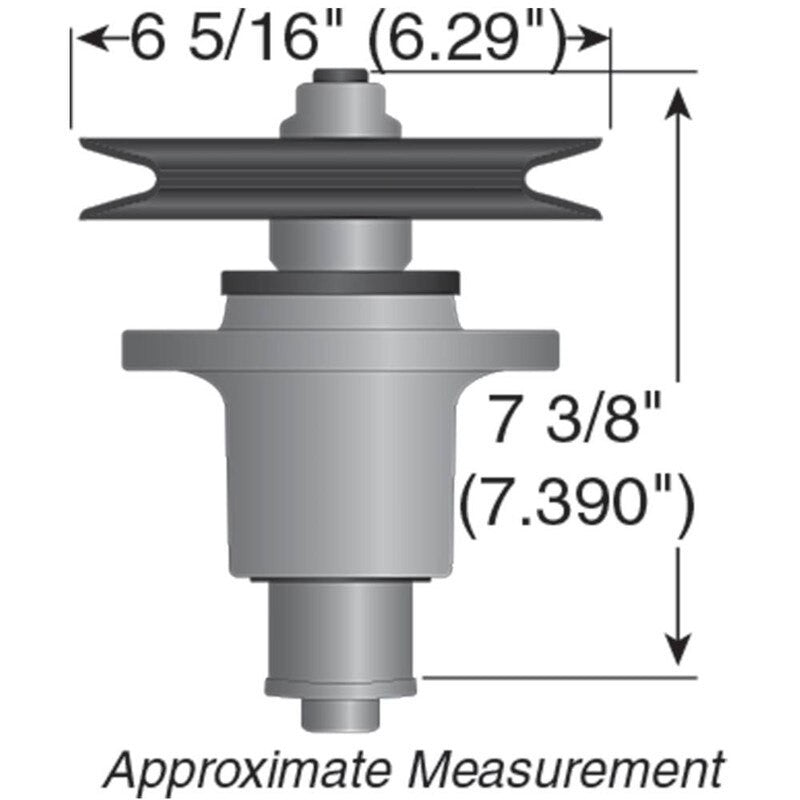 REPLACES EXMARK SPINDLE ASSEMBLY 103 - 9081 LAZER Z CT 44 FITS 44" STENS 285 - 947 - OPE Quality Parts