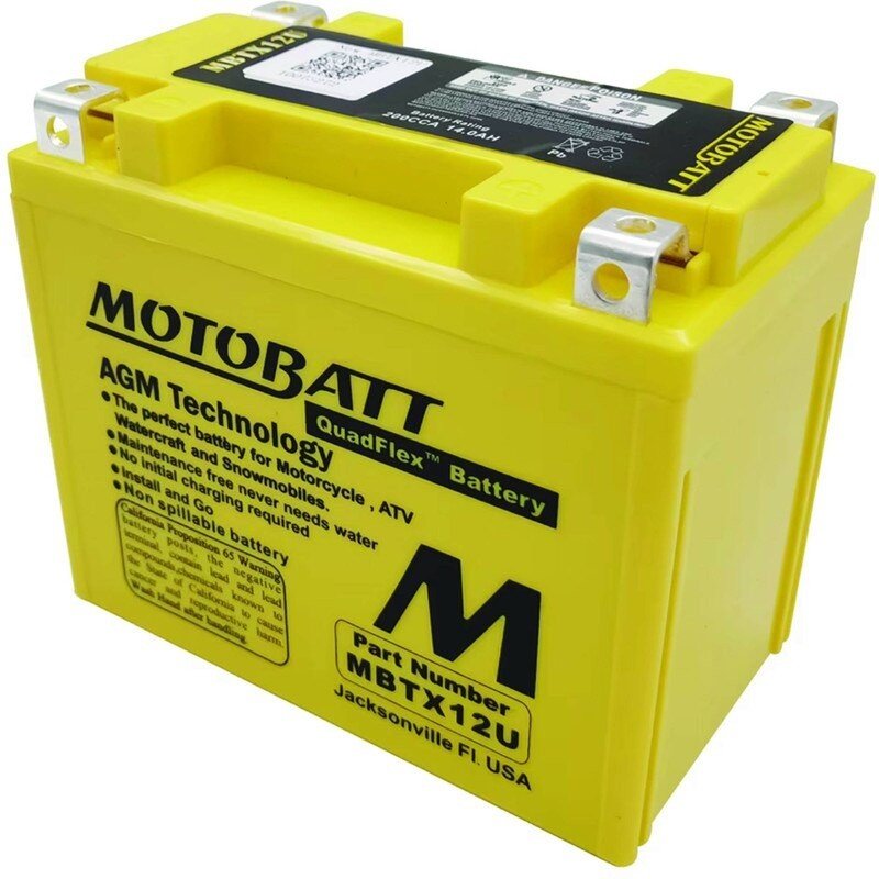 MOTOBATT BATTERY ARCTIC CAT 3304 - 275 YAMAHA 31021000 813120 ATV STENS MBTX12U - OPE Quality Parts