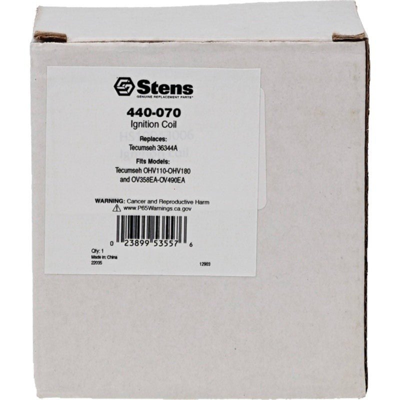 REPLACES TECUMSEH IGNITION COIL 36344A FITS OHV110 - OHV180 STENS 440 - 070 - OPE Quality Parts