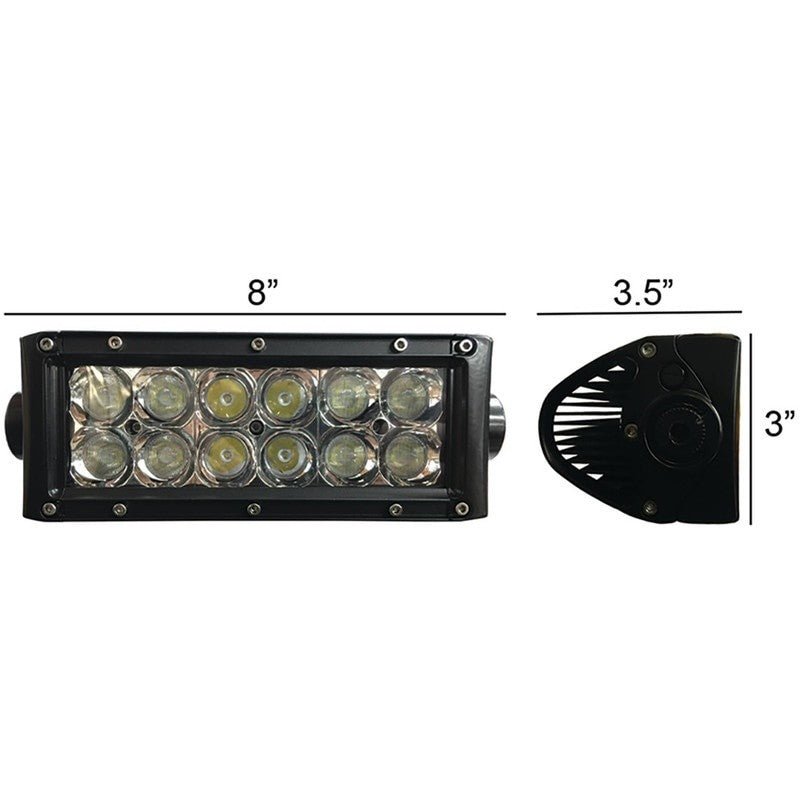 TIGER LIGHTS REPLACES TIGER LIGHTS LED LIGHT BAR 8 IN FLOOD 12 - 24V STENS TLB400C - OPE Quality Parts