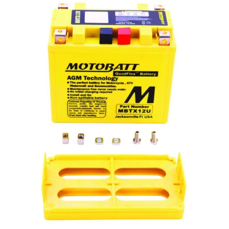 MOTOBATT BATTERY ARCTIC CAT 3304 - 275 YAMAHA 31021000 813120 ATV STENS MBTX12U - OPE Quality Parts