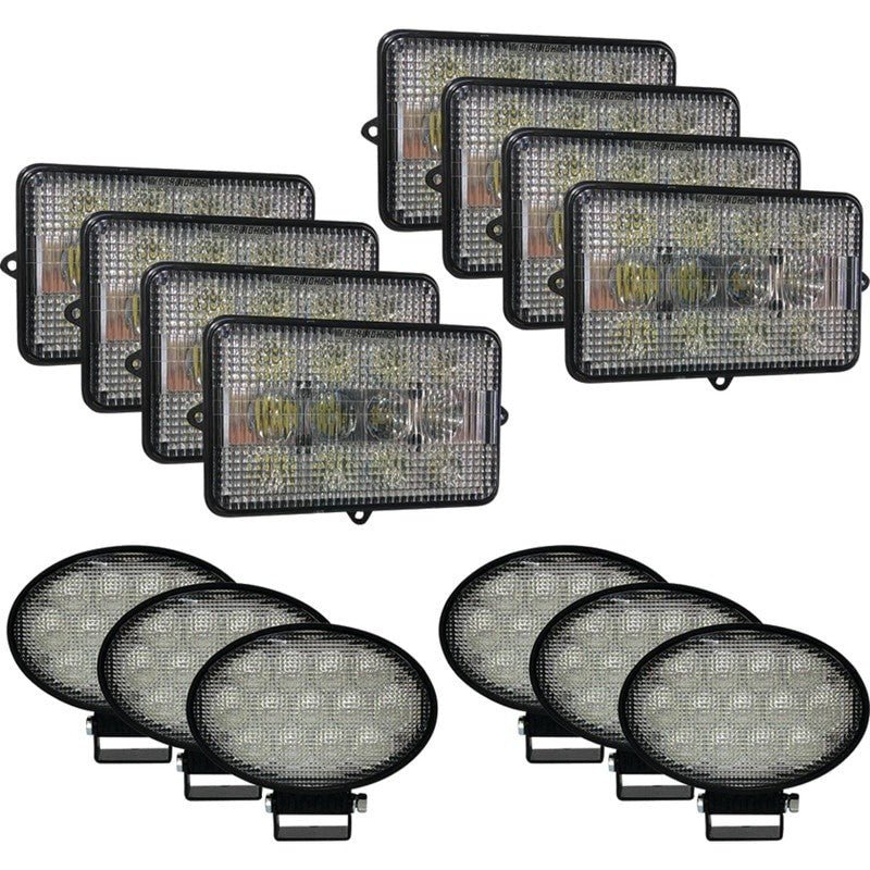 TIGER LIGHTS REPLACES JOHN DEERE LED LIGHT KIT TL9000 9400 9410 STENS JDKIT - 4 - OPE Quality Parts