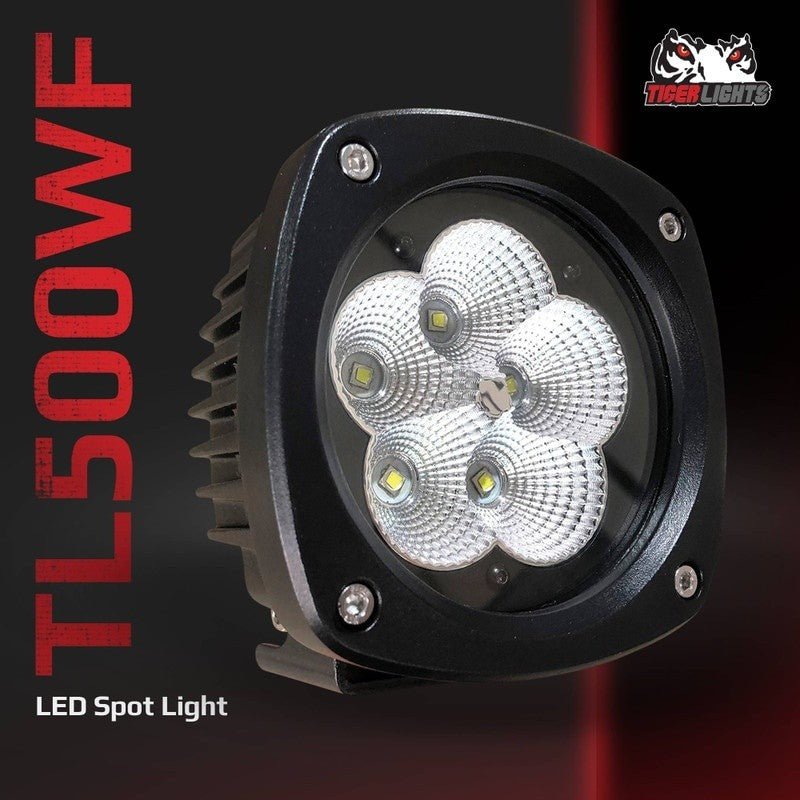 TIGER LIGHTS REPLACES CATERPILLAR LED SPOT LIGHT 424 - 5603 301.5 STENS TL500WF - OPE Quality Parts