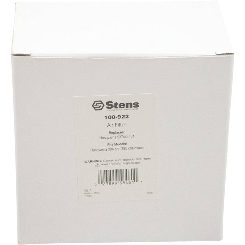 REPLACES HUSQVARNA AIR FILTER 537444401 FITS 394 395 CHAINSAWS 1 STENS 100 - 922 - OPE Quality Parts