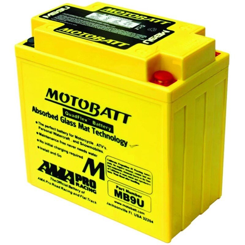 MOTOBATT BATTERY 0745 - 046 YAMAHA 12N - 73BG0 - 00 - 00 UNIVERSAL CAPACITY STENS MB9U - OPE Quality Parts