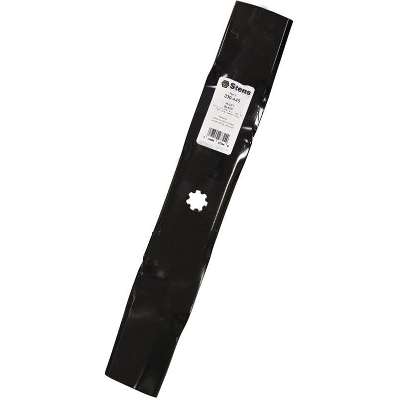 REPLACES JOHN DEERE HI - LIFT BLADE 20852 17" AM141035 GY20852 STENS 330 - 445 - 6 - OPE Quality Parts