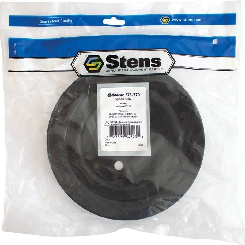 REPLACES JOHN DEERE SPINDLE PULLEY GX21381 FITS 190C D170 E180 8" STENS 275 - 770 - OPE Quality Parts