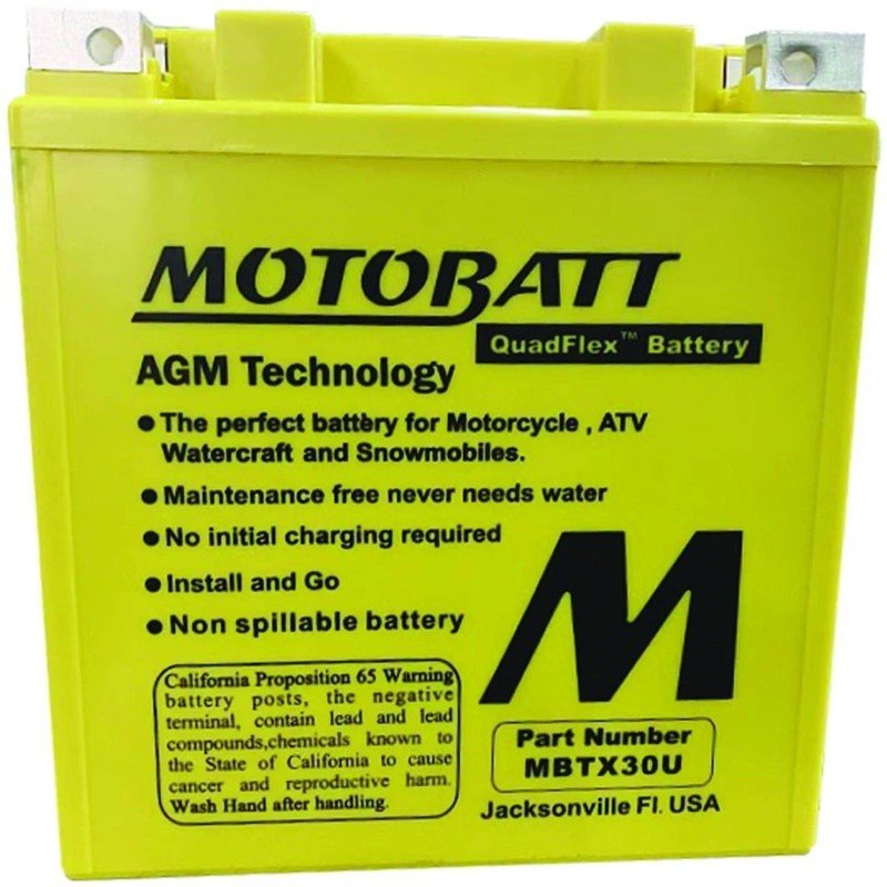 MOTOBATT BATTERY ARCTIC 0445 - 081 BMW 53030 POLARIS MOTORCYCLE ATV STENS MBTX30U - OPE Quality Parts