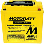 MOTOBATT BATTERY MB16U HONDA SUBARU 33610 - 38A01 UNIVERSAL CAPACITY STENS MB16U - OPE Quality Parts