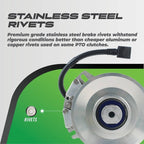 XTREME PTO CLUTCH AM138729 FITS Z245 EZTRAK WARNER 521972 5219116 STENS X0412A - OPE Quality Parts