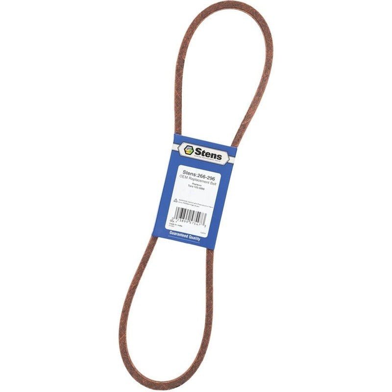 REPLACES TORO DRIVE BELT 103 - 0866 - SL FITS 78402 E - Z VAC BAGGER 40" STENS 266 - 296 - OPE Quality Parts