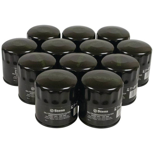 12PC REPLACES JOHN DEERE OIL FILTER M806419 MULTIPLE ENGINES STENS 120 - 360 - 12 - OPE Quality Parts