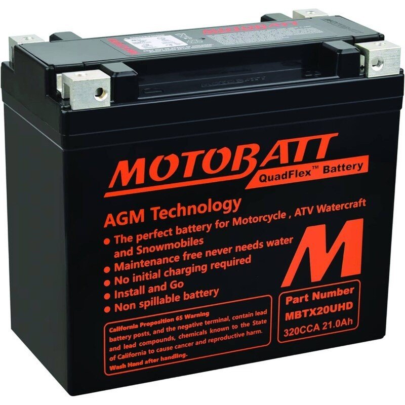 MOTOBATT BATTERY MBTX20UHD HARLEY DAVIDSON 65989 - 90 813195 STENS MBTX20UHD - OPE Quality Parts