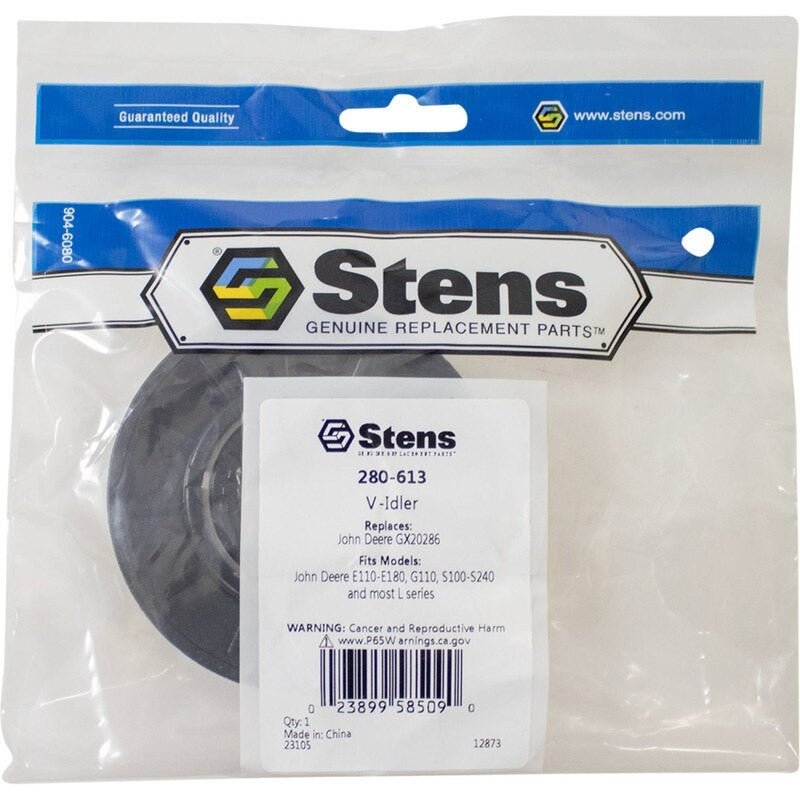 REPLACES JOHN DEERE V - IDLER GX20286 E110 - E180 GW - 1760097 S100 - S240 STENS 280 - 613 - OPE Quality Parts