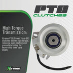 XTREME PTO CLUTCH 605827K FOR KOHLER KT725 KT735 934505US 5219193 STENS X0921A - OPE Quality Parts
