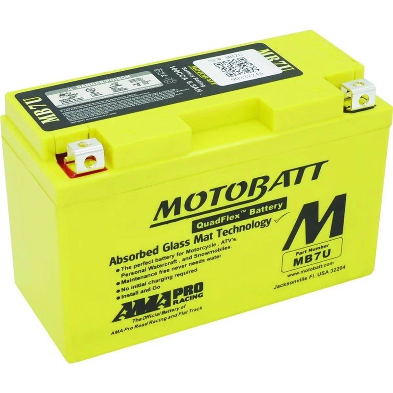 MOTOBATT BATTERY MB7U YAMAHA 4GY - 82100 - 00 - 00 UNIVERSAL CAPACITY STENS MB7U - OPE Quality Parts