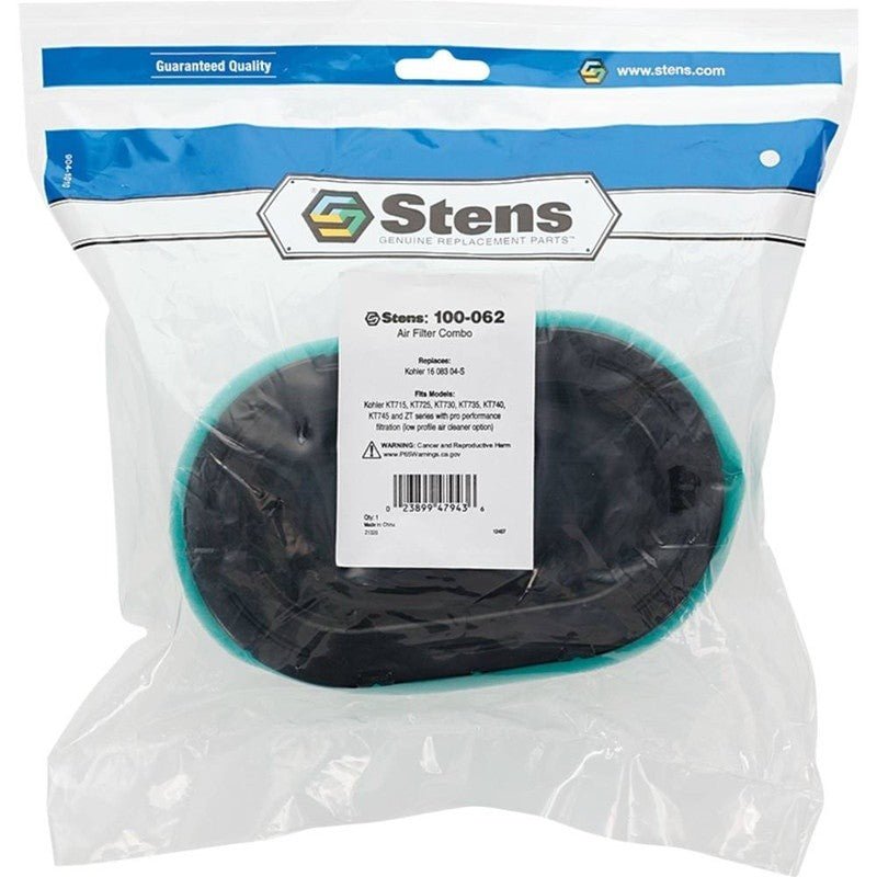 12PC REPLACES KOHLER AIR FILTER COMBO 16 083 04 - S KH - 16 883 STENS 100 - 062 - 12 - OPE Quality Parts