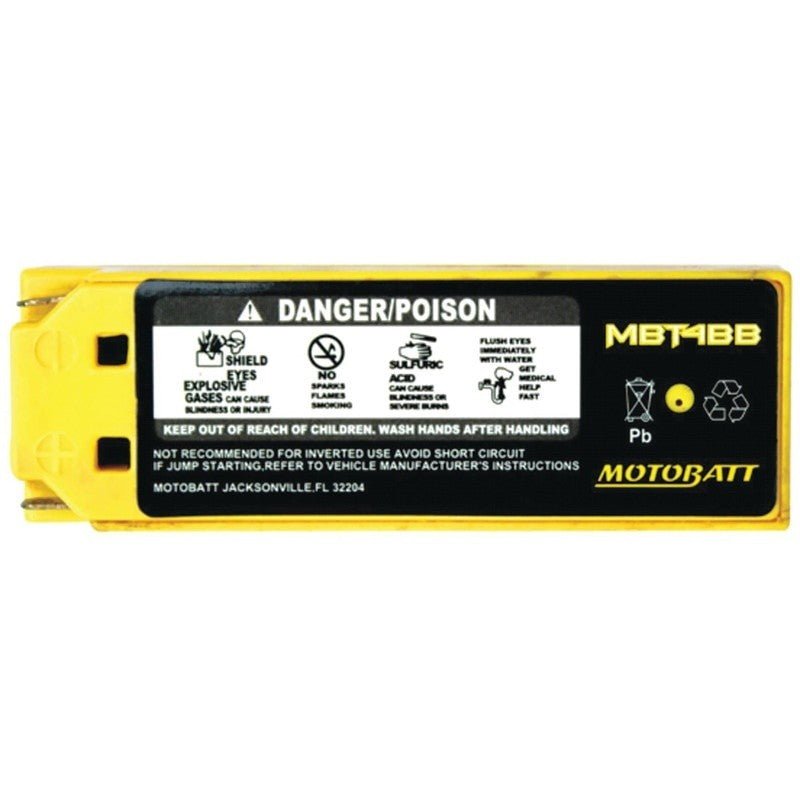 MOTOBATT BATTERY MBT4BB SUZUKI 33610 - 39C20 813047 YAMAHA 3YJ 4JS STENS MBT4BB - OPE Quality Parts