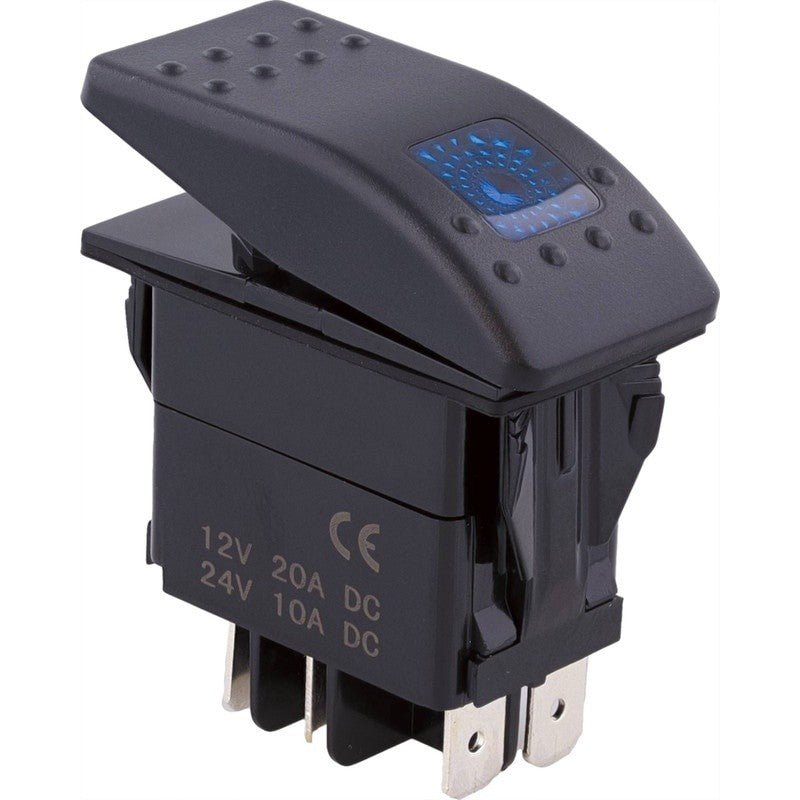 TIGER LIGHTS REPLACES TIGER LIGHTS ROCKER SWITCH 12 - 24V UNIVERSAL STENS TLSW2 - B - OPE Quality Parts