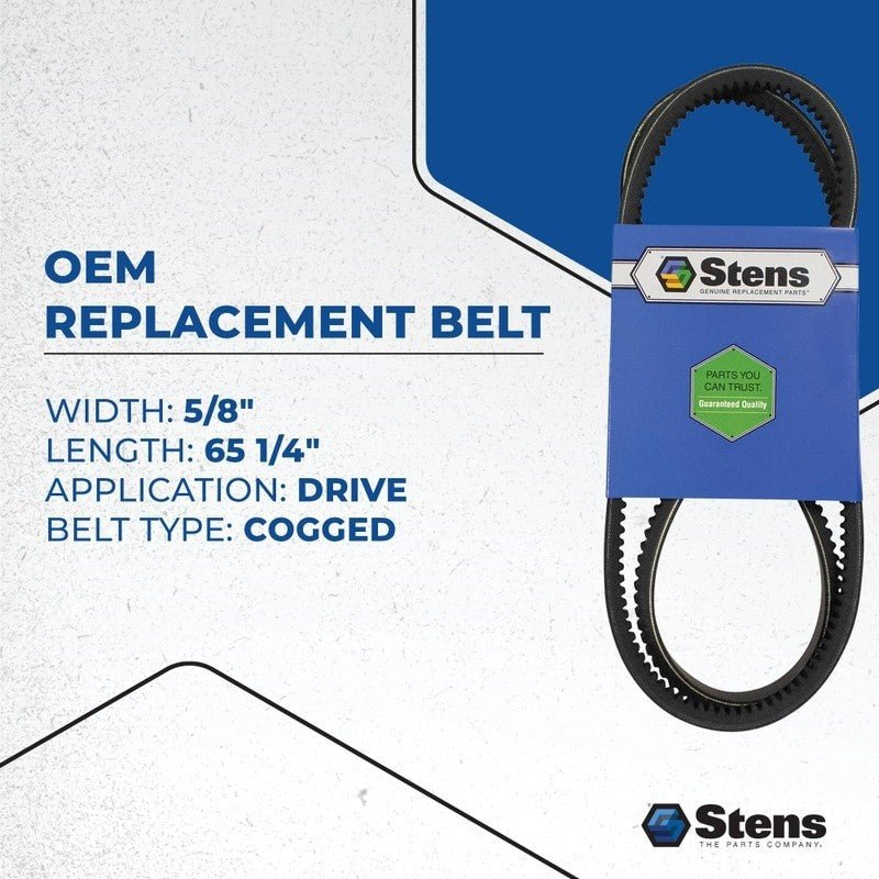 REPLACES SCAG DRIVE BELT 483157 FOR STC STWC SMWC 65 1 4" 483084 STENS 265 - 864 - OPE Quality Parts