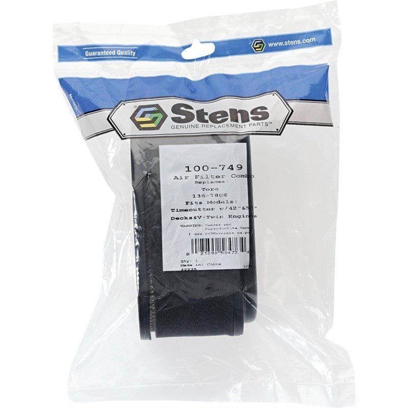 REPLACES TORO AIR FILTER COMBO 136 - 7806 TIMECUTTER FITS 42" 6 1 8" STENS 100 - 749 - OPE Quality Parts