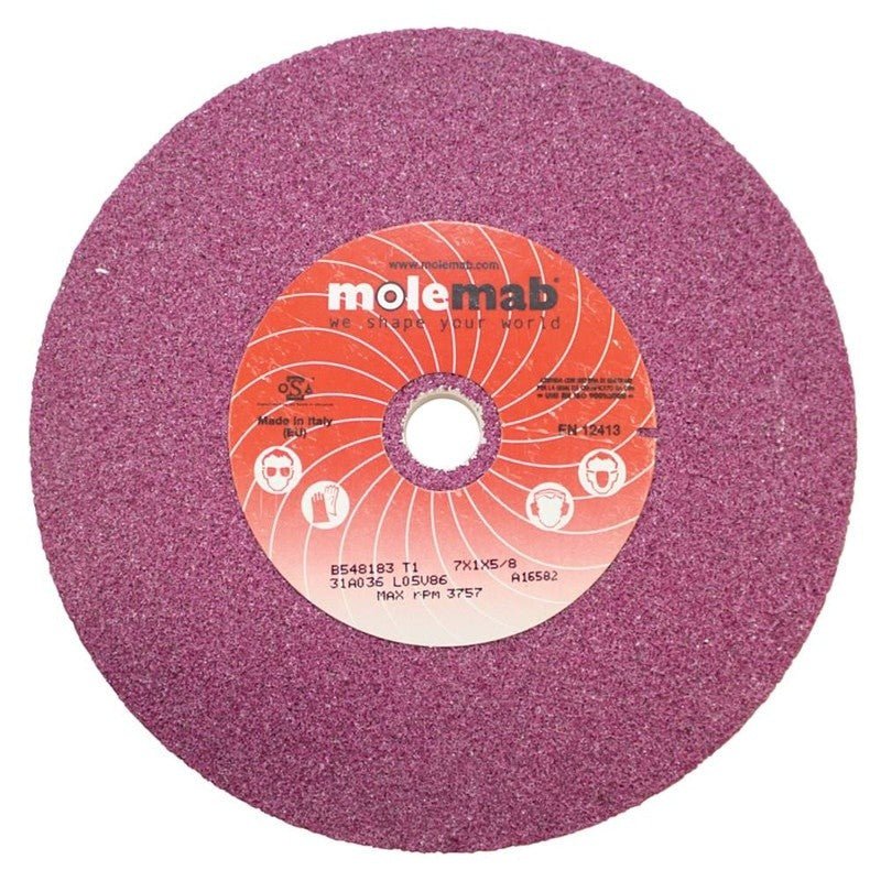 MOLEMAB MOLEMAB GRINDING WHEEL 7X1X5 8 36 GRIT 5 8" 1" 7" STENS 750 - 105 - OPE Quality Parts