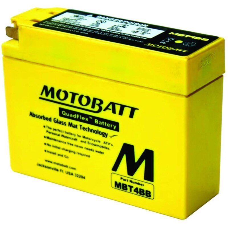 MOTOBATT BATTERY MBT4BB SUZUKI 33610 - 39C20 813047 YAMAHA 3YJ 4JS STENS MBT4BB - OPE Quality Parts