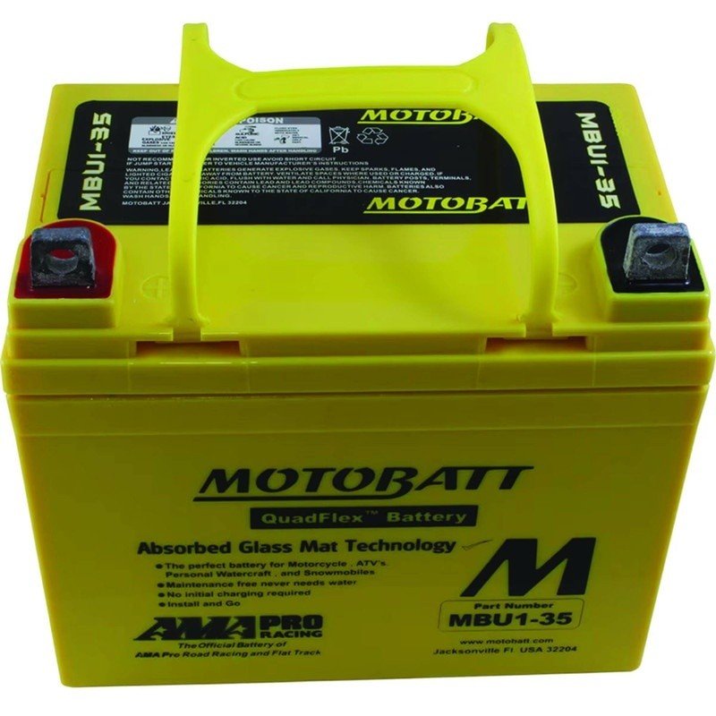 MOTOBATT BATTERY 12V 420CCA FOR YAMAHA 11U - 1LD00 - 00 - 00 420 STENS MBU1 - 35 - OPE Quality Parts